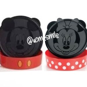 Tupperware Mickey & Minnie Mouse Lunch Bowl Set